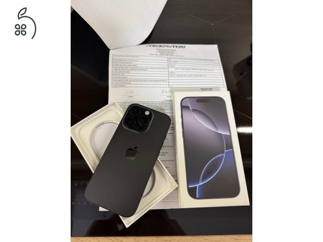 Apple Iphone 16 Pro, 128Gb, 2027.09.19.-ig gyári garancia!