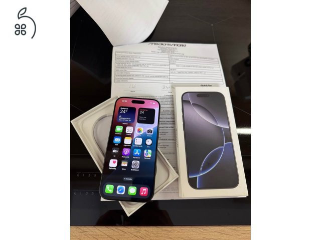 Apple Iphone 16 Pro, 128Gb, 2027.09.19.-ig gyári garancia!