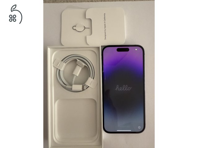 Apple iPhone PRO 14 256GB karc mentes 94% akku sötét szürke eladó