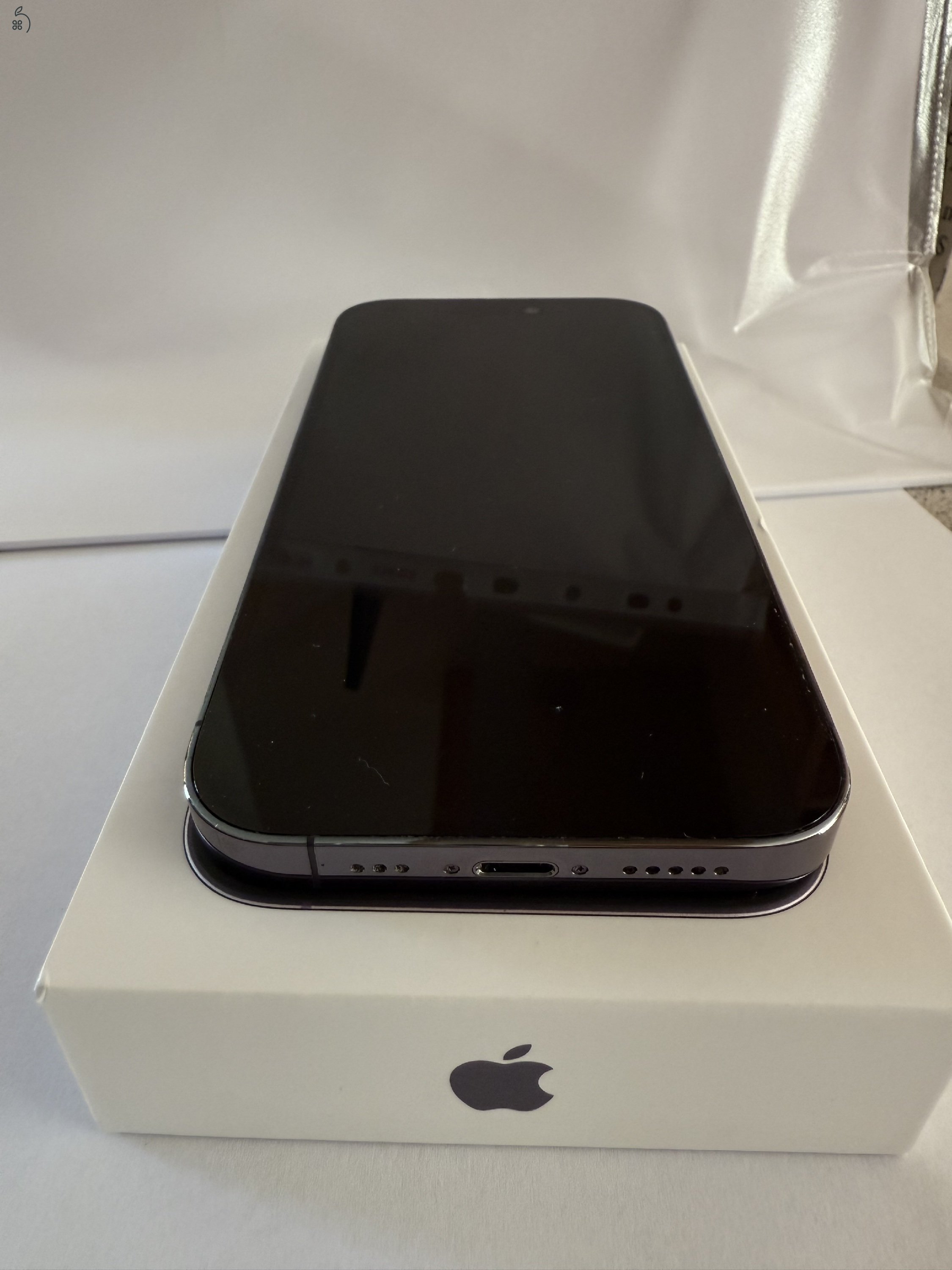 Apple iPhone PRO 14 256GB karc mentes 94% akku sötét szürke eladó