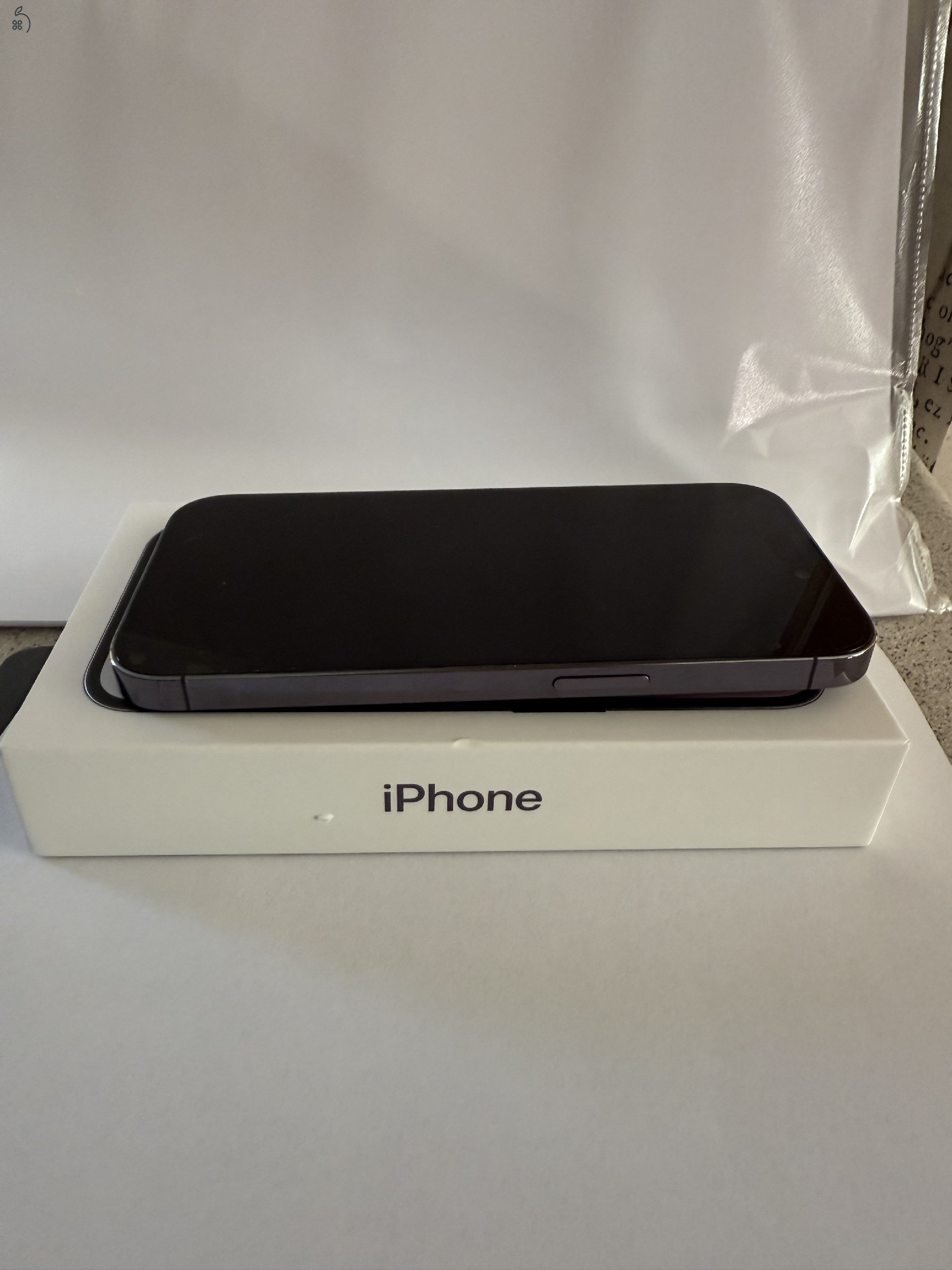 Apple iPhone PRO 14 256GB karc mentes 94% akku sötét szürke eladó