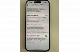Apple iPhone PRO 14 256GB karc mentes 94% akku sötét szürke eladó