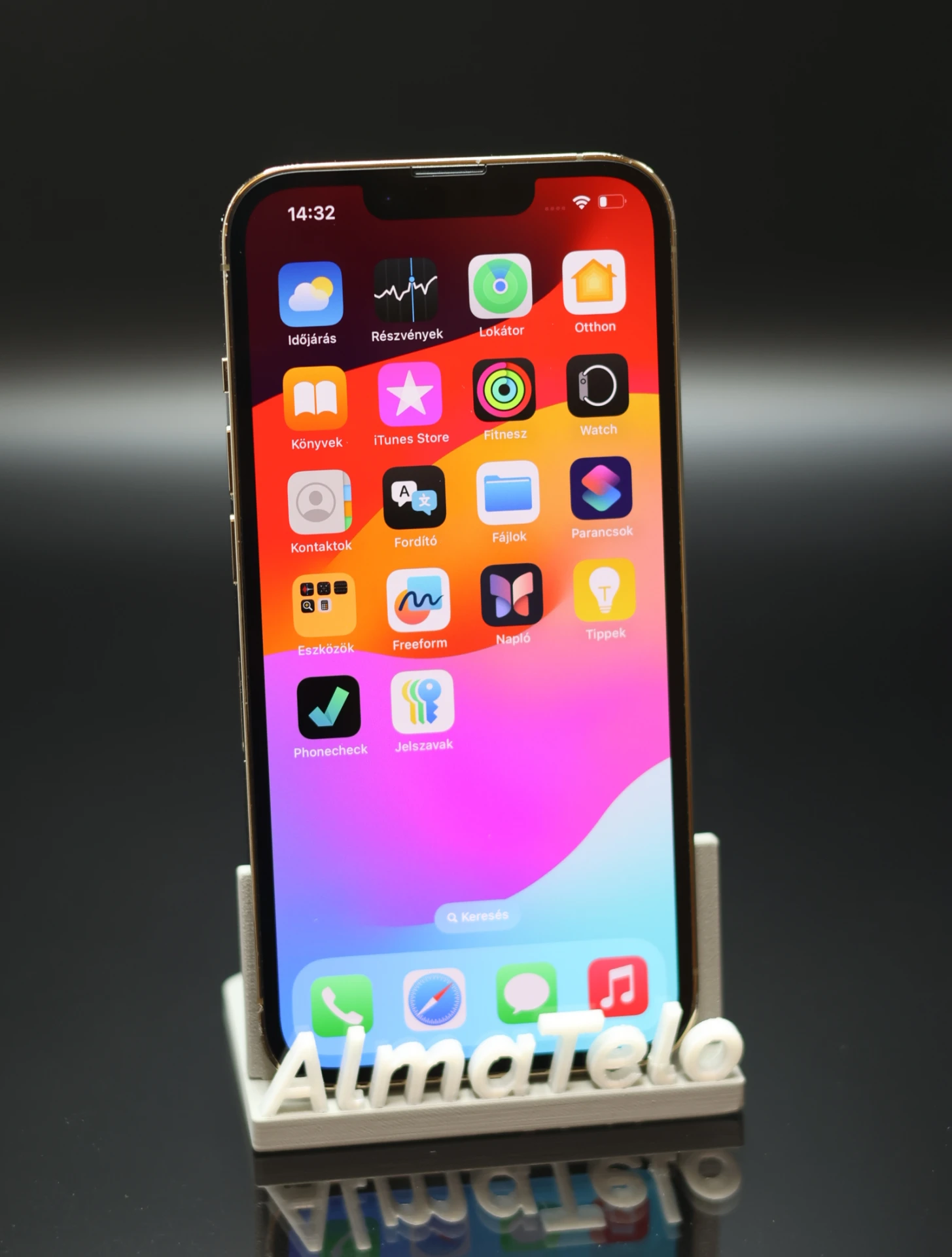 Apple iPhone 13 Pro 256 GB Gold 100% akku - 12 HÓ GARANCIA