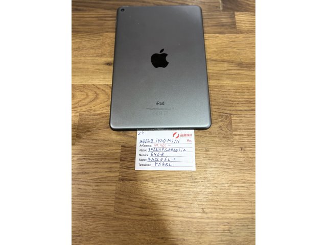 22. Apple iPad Mini 5 - 64 GB - WiFi - Szürke