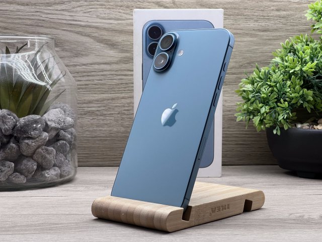 Hibátlan iPhone 16 Plus Teal 128GB 2 ÉV Garanciával Számlával Aksi 100%