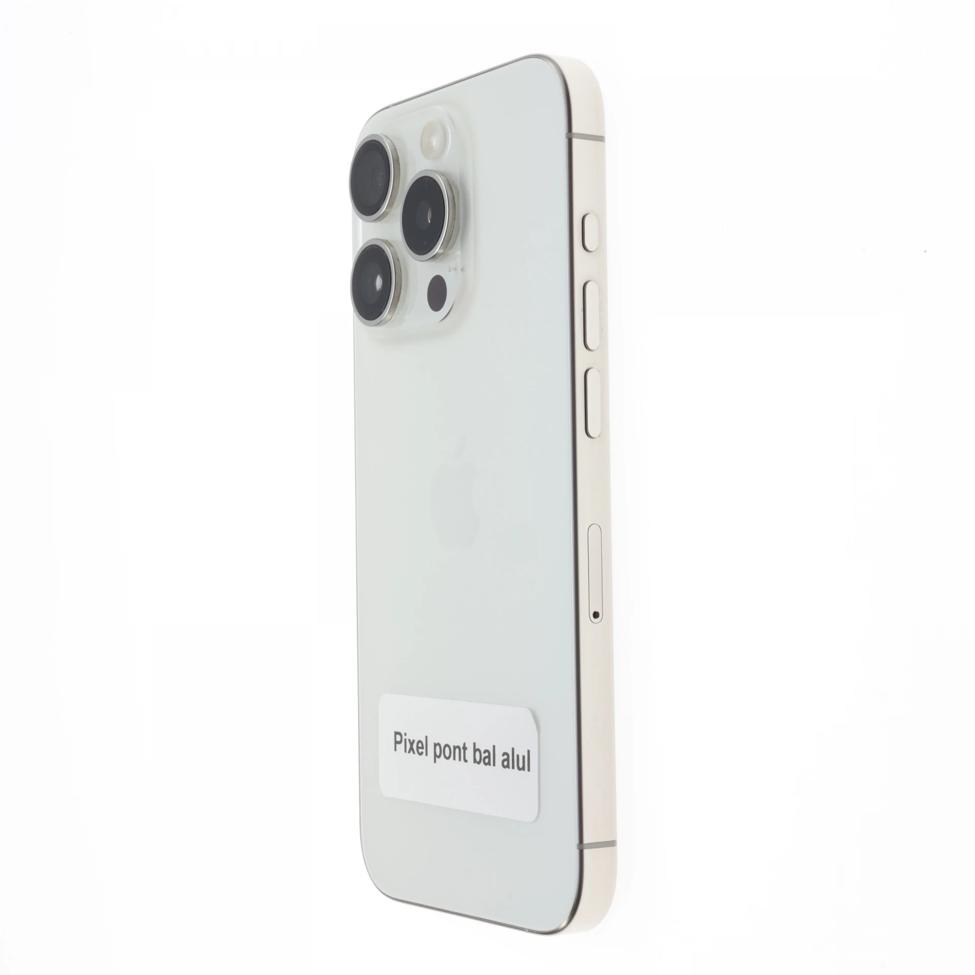 !! 1 ÉV GARANCIA !! Apple iPhone 15 Pro 128 GB White Titanium 89%