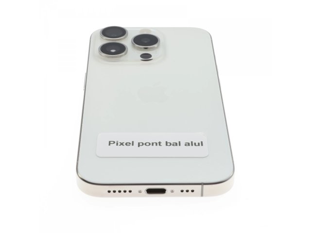 !! 1 ÉV GARANCIA !! Apple iPhone 15 Pro 128 GB White Titanium 89%