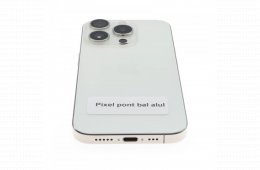!! 1 ÉV GARANCIA !! Apple iPhone 15 Pro 128 GB White Titanium 89%