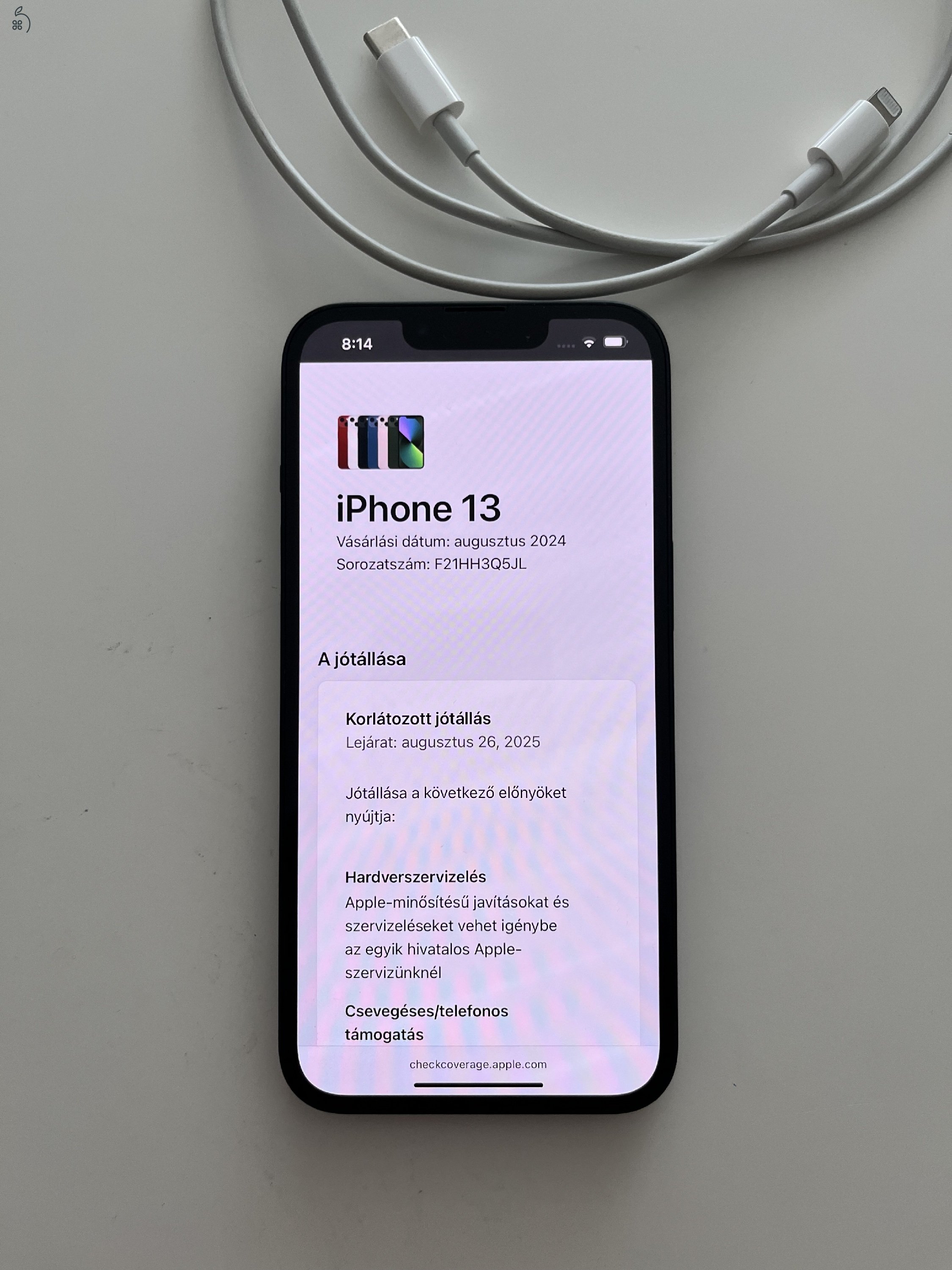 iPhone 13 128GB Apple garancia: 2025.08.26.-ig!