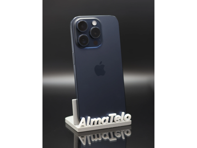 Apple iPhone 15 Pro 128 GB Blue Titanium 90% akku - 12 HÓ GARANCIA