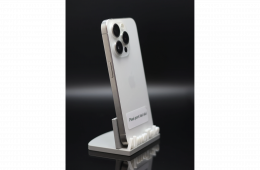 Apple iPhone 15 Pro 128 GB White Titanium 89% akku - 12 HÓ GARANCIA