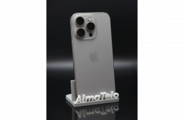 Apple iPhone 15 Pro 128 GB Natural Titanium 90% akku - 12 HÓ GARANCIA