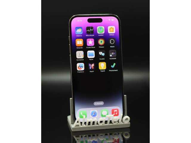 Apple iPhone 14 Pro 128 GB Deep Purple 100% akku - 12 HÓ GARANCIA