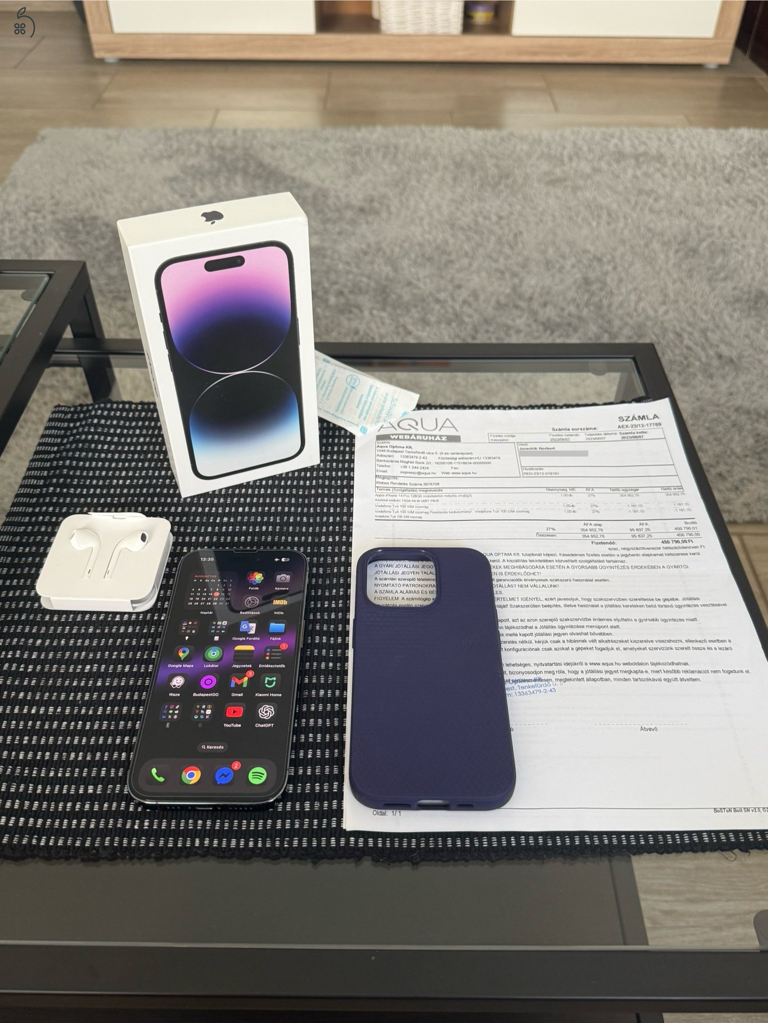 iPhone 14 Pro 128 GB - Garanciával és Apple Earpods fülhallgatóval