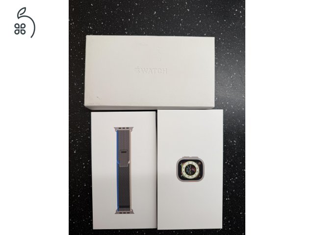 Apple Watch Ultra GPS + Cellular 49mm Natural Titanium eredeti dobozzal