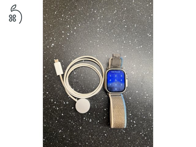 Apple Watch Ultra GPS + Cellular 49mm Natural Titanium eredeti dobozzal