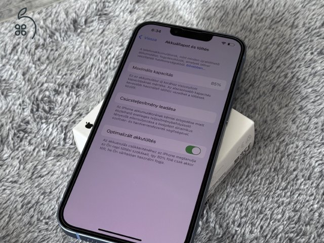 iPhone 14 128GB - AKKU 85% - kártyafüggetlen, karcmentes állapotban