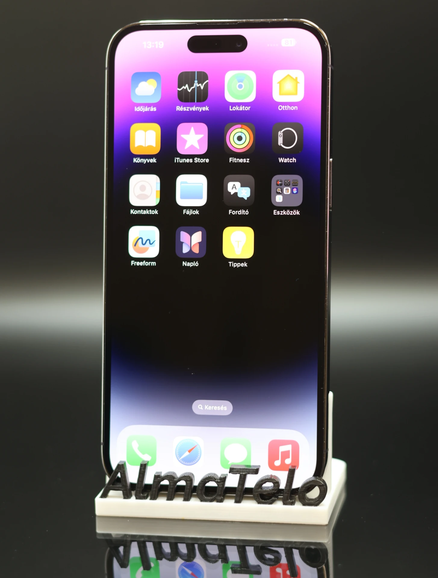 Apple iPhone 14 Pro Max 128 GB Deep Purple 100% akku - 12 HÓ GARANCIA