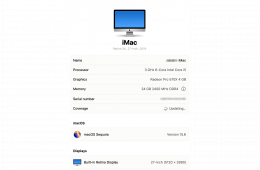 iMac 27 / 2019 / i5 / 24GB / 256GB SSD / 1TB HDD / 5K Radeon Pro 570X 4GB
