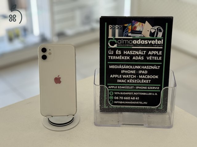 iPhone 11 64GB Független Újszerű/1-3 hónap gar./Akku 100%/p4422