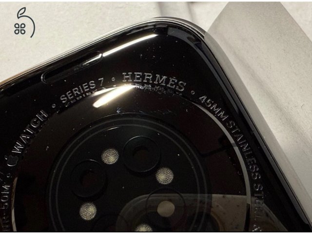 Apple Watch Hermes  7 45 mm rozsdamentes acél, ezüst tok, eredeti csomagolás 