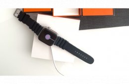 Apple Watch Hermes  7 45 mm rozsdamentes acél, ezüst tok, eredeti csomagolás 