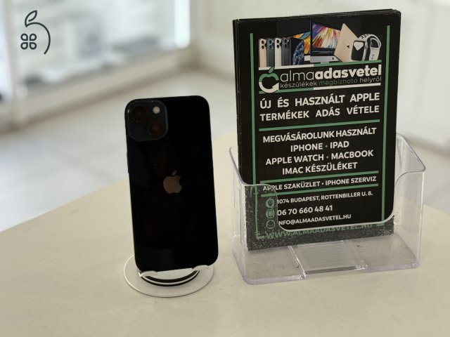 iPhone 14 128GB Független Újszerű/1-3 hónap gar./Akku 83%/p4423