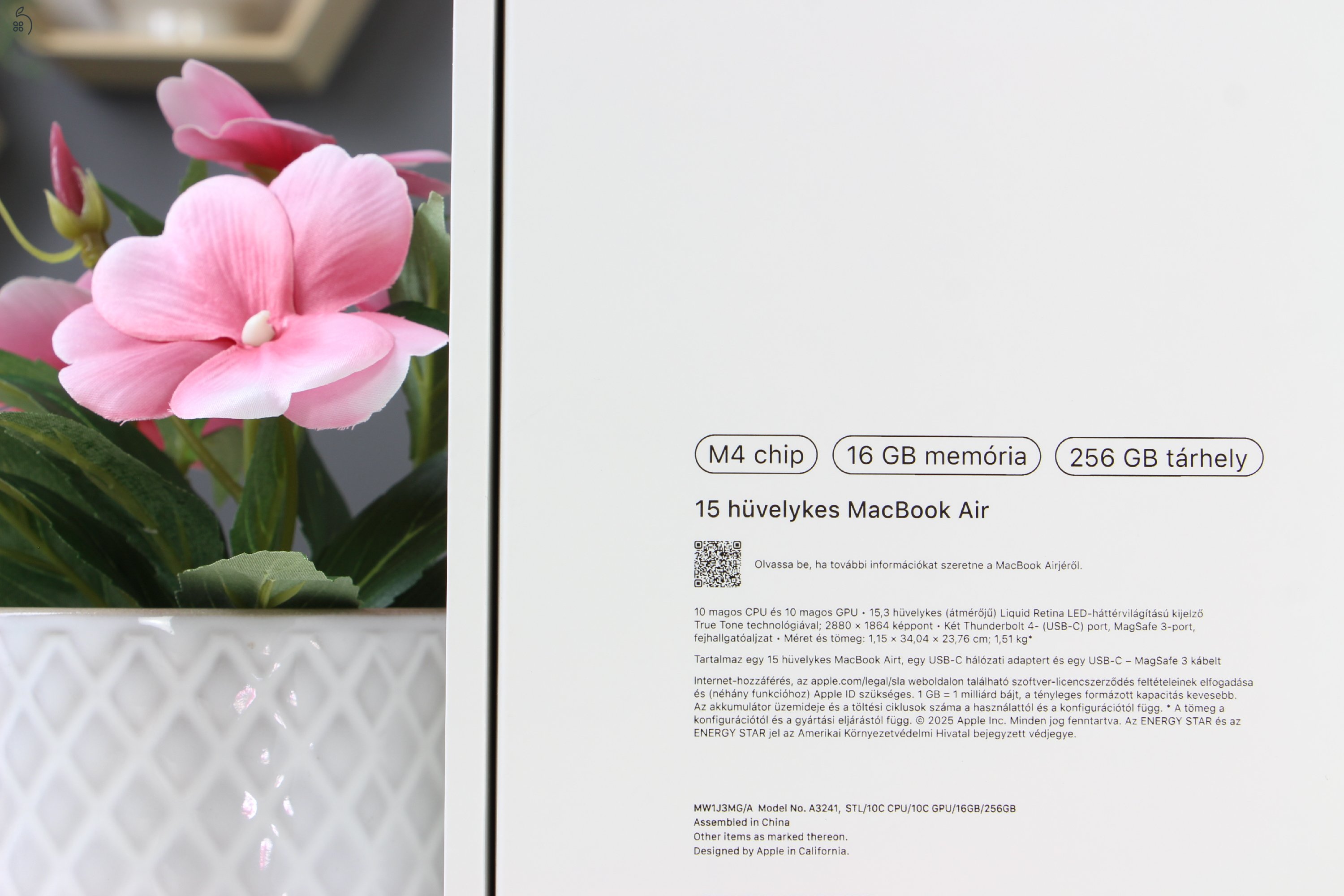 Eladó: MacBook Air 15” M4 – 16GB / 256GB