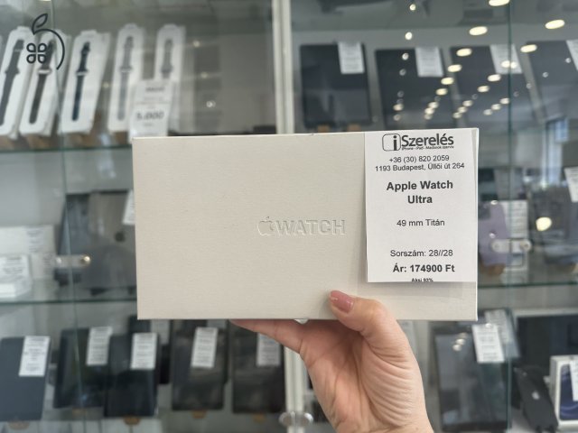 Apple Watch ULTRA 49 mm titán akku 93% garanciával (28/28)