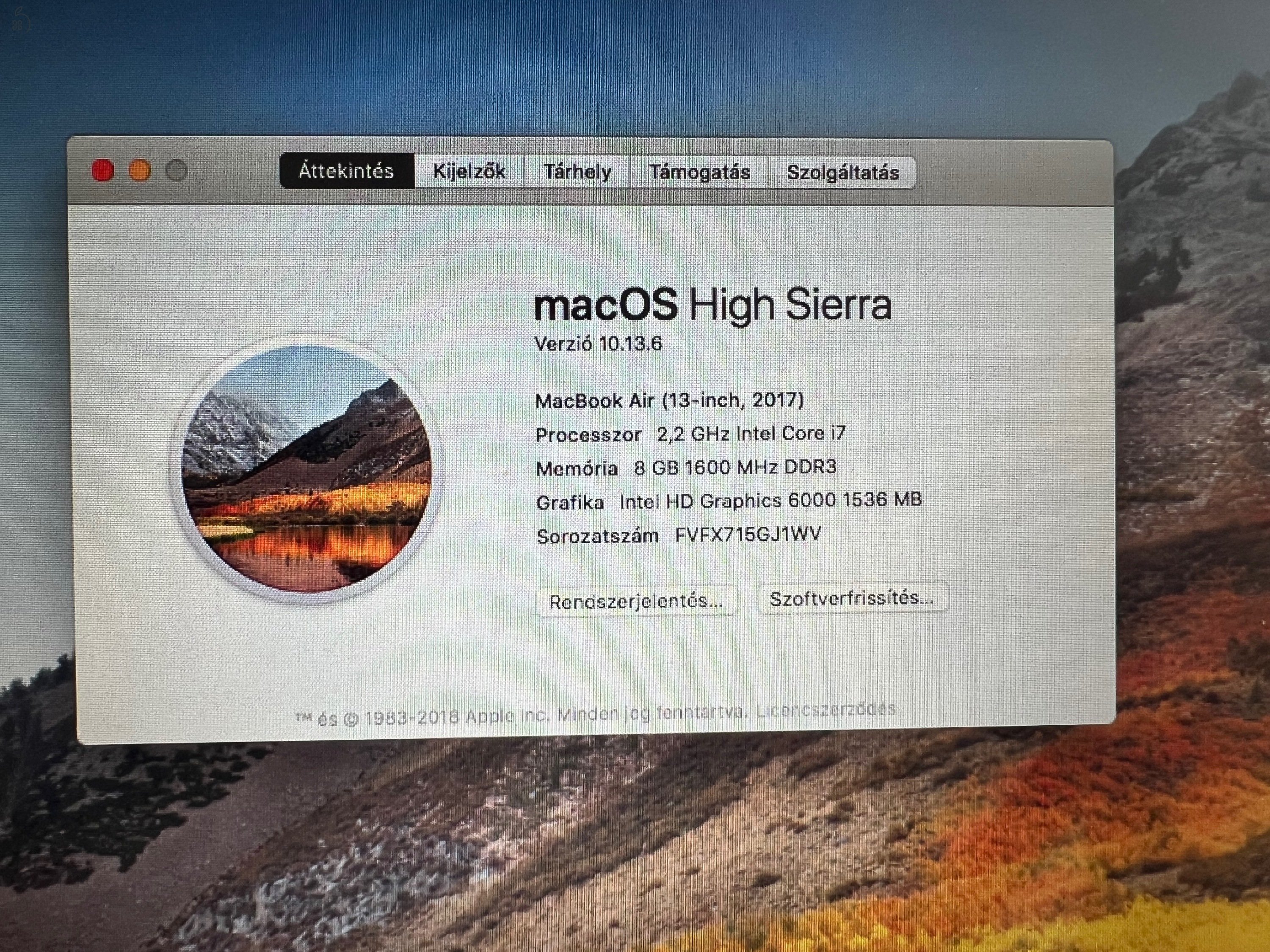 Eladó MacBook Air 