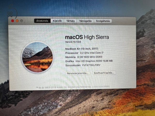 Eladó MacBook Air 