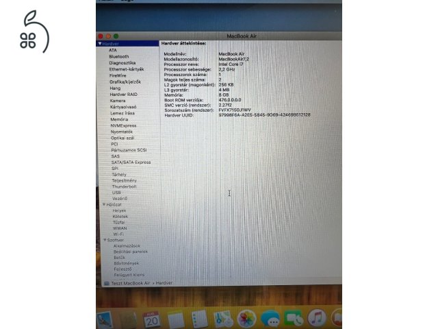 Eladó MacBook Air 
