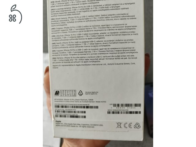 Eladó iPhone 15 PRO kihasználatlanság miatt 