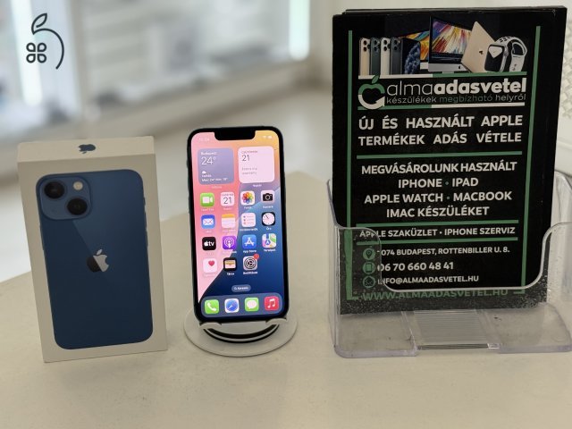 iPhone 13 Mini 256GB Vodafone Újszerű/1-3 hónap gar./Akku 100%/p4426
