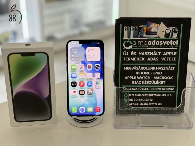 iPhone 14 Plus 256GB Független Újszerű/1-3 hónap gar./Akku 87%/p4427