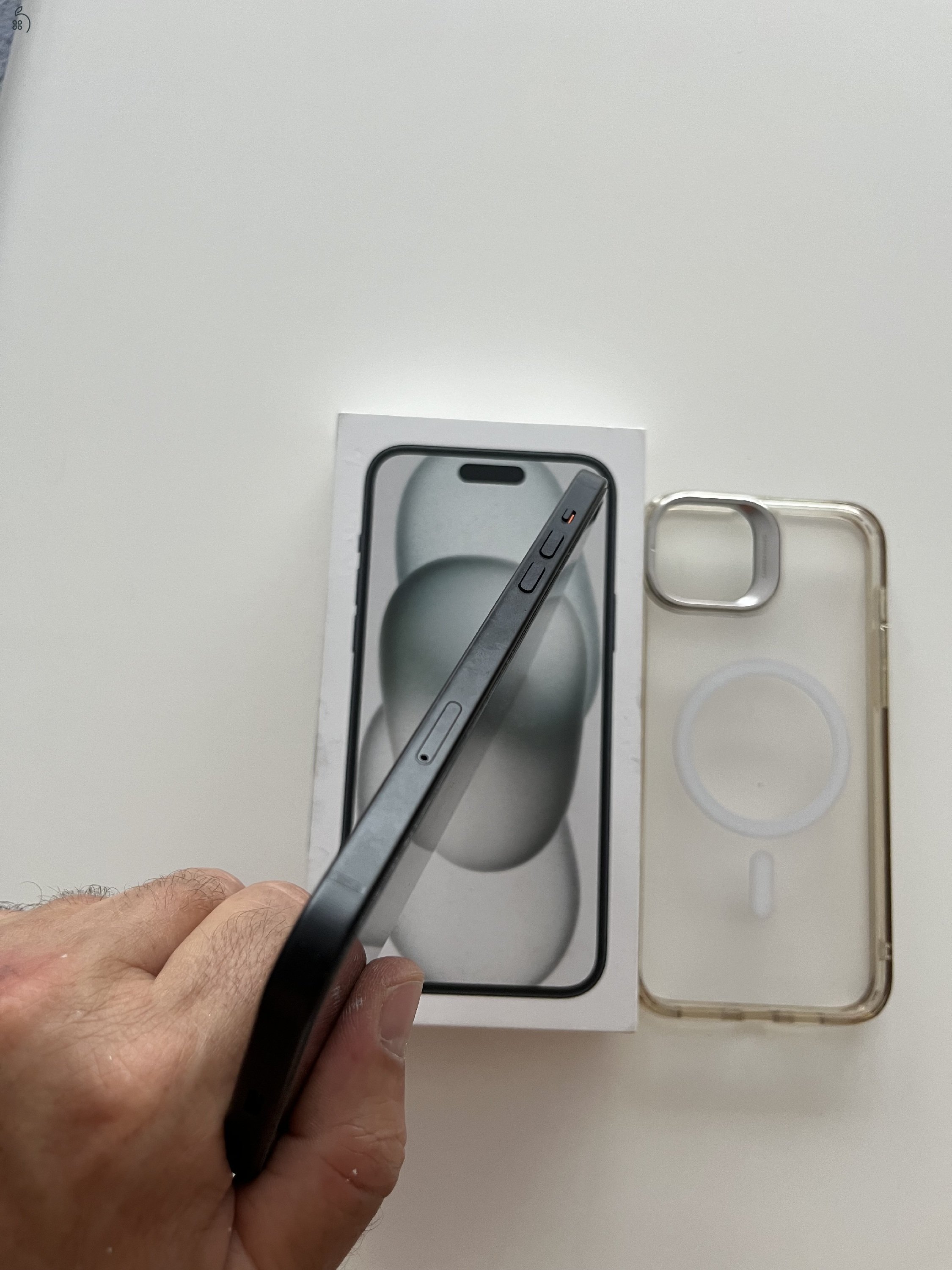 iPhone 15 Plus 128GB Apple Care + jótállás 2026.07.14.-ig! 
