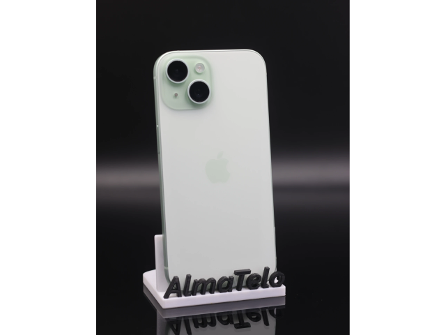 Apple iPhone 15 256 GB Green 100% akku - 12 HÓ GARANCIA