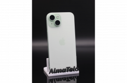 Apple iPhone 15 256 GB Green 100% akku - 12 HÓ GARANCIA