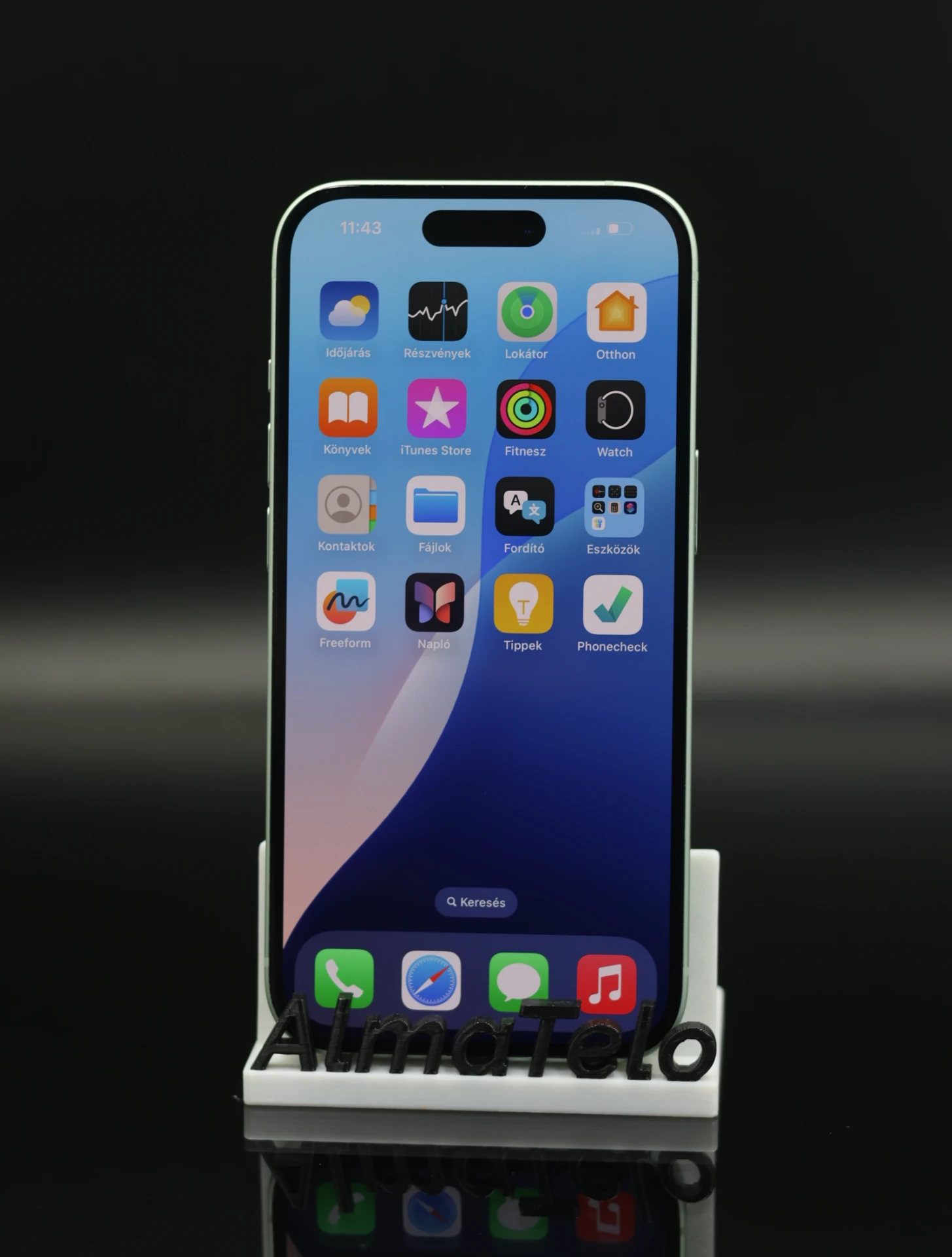 Apple iPhone 15 256 GB Green 100% akku - 12 HÓ GARANCIA