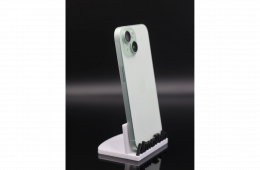 Apple iPhone 15 256 GB Green 100% akku - 12 HÓ GARANCIA