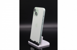 Apple iPhone 15 256 GB Green 100% akku - 12 HÓ GARANCIA