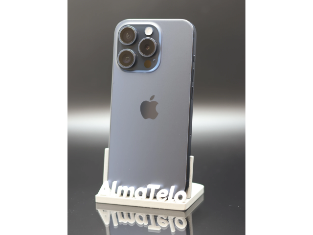Apple iPhone 15 Pro 128 GB Blue Titanium 100% akku - 12 HÓ GARANCIA
