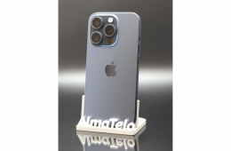Apple iPhone 15 Pro 128 GB Blue Titanium 100% akku - 12 HÓ GARANCIA