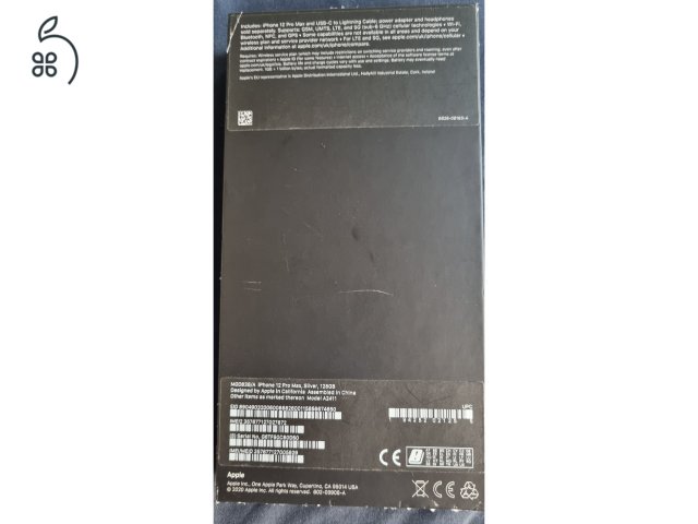  iPhone 12 Pro Max, Silver, 128GB, megkímélt, kártyafüggetlen