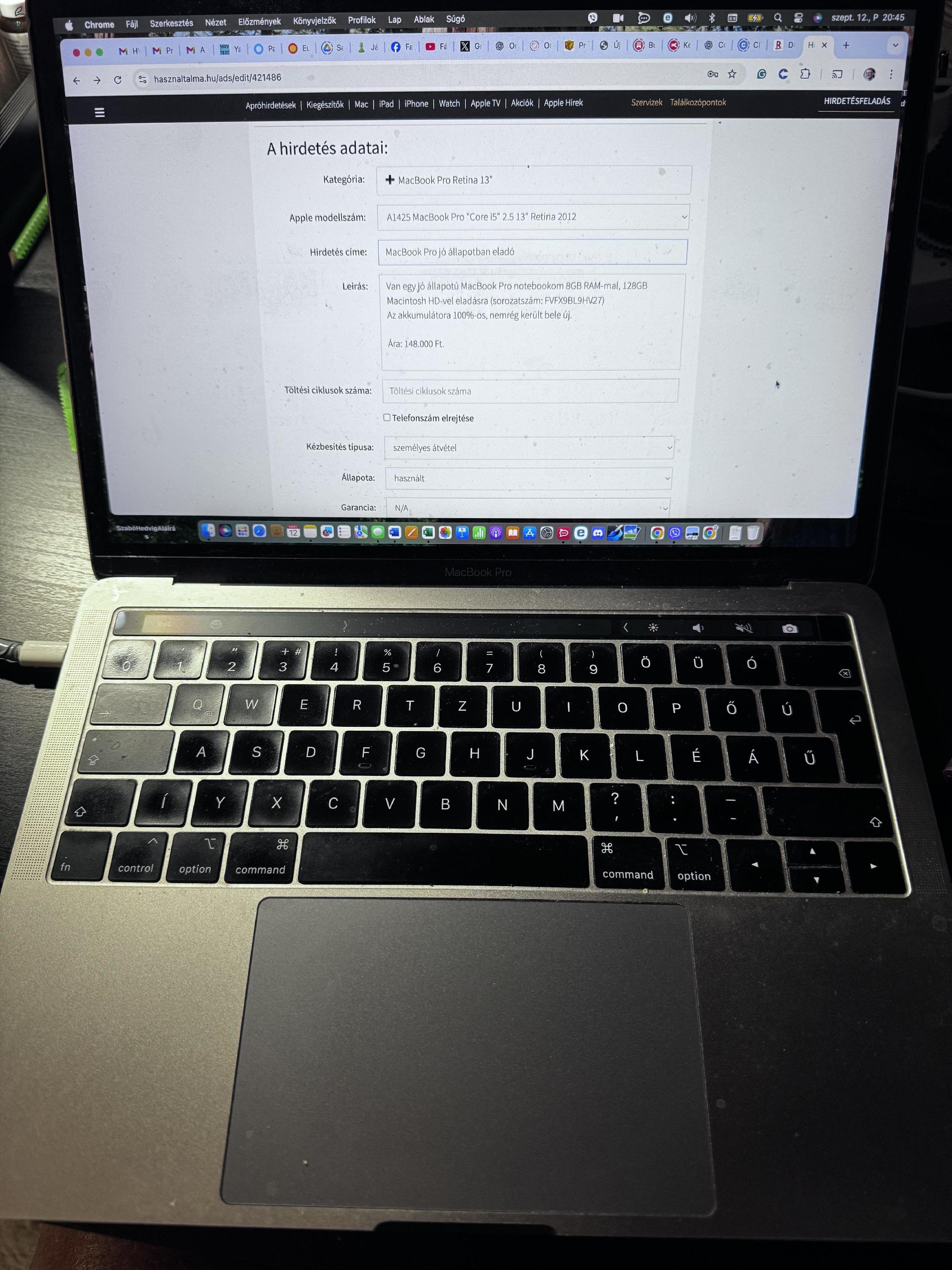MacBook Pro jó állapotban eladó