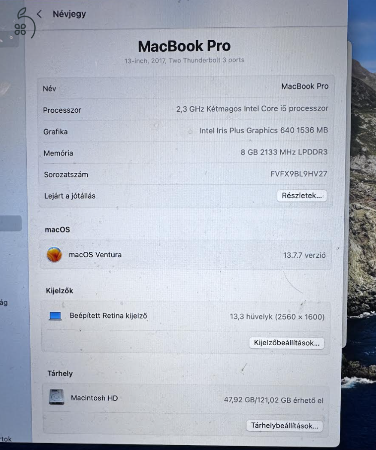 iPhone13 Pro (és egy 2017-es MacBook Pro) kifogástalan állapootban
