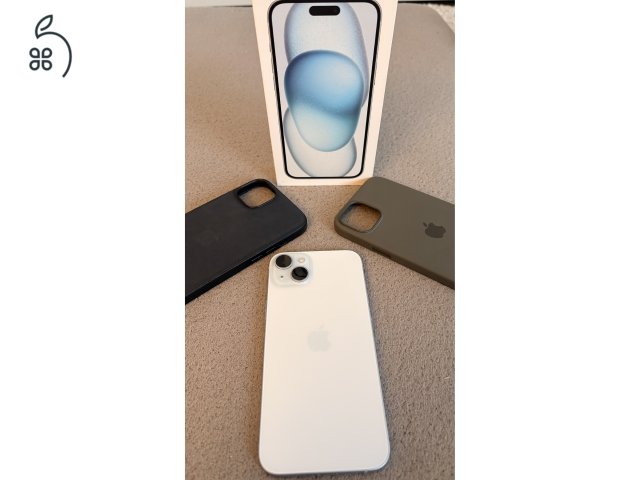 Iphone 15 plus + 2 eredeti apple tok!
