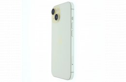 !! 1 ÉV GARANCIA !! Apple iPhone 15 256 GB Yellow 100%