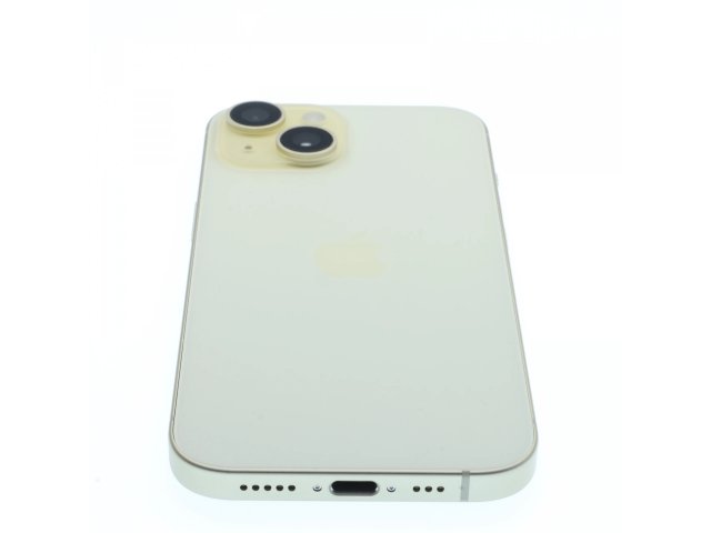 !! 1 ÉV GARANCIA !! Apple iPhone 15 256 GB Yellow 100%
