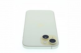 !! 1 ÉV GARANCIA !! Apple iPhone 15 256 GB Yellow 100%